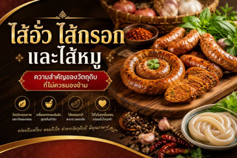 ไส้อั่ว ไส้กรอก และไส้หมู ความสำคัญของวัตถุดิบที่ไม่ควรมองข้าม
